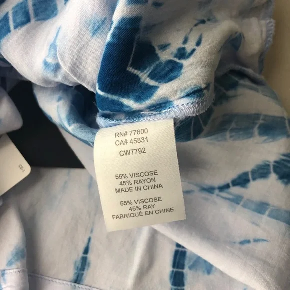 Chaser New Tie Dye Blue Silky Shorts Size XS & M - Picture 4 of 5